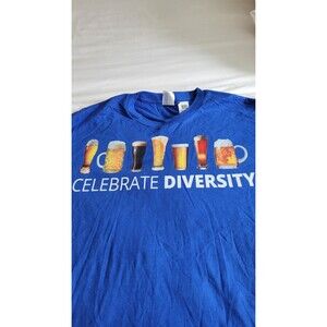New No Tags men's 2XL Celebrate Diversity T Shirt BIN 3